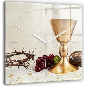 Hodiny Nástěnné hodiny SacroArte béžové 60 cm