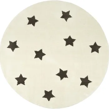 Koberec Koberec Karo 6066A Hvězdy bílý / hnědý