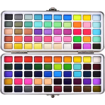 Vodová barva ART | Profesionální sada 100 ks akvarelových barev v kovové kazetě | nejvyšší kvalita pro umělce všech úrovní Dedra