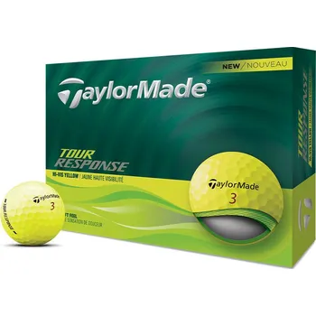 Golfový míček TaylorMade balls Tour Response 25 3-vrstvé 3ks - žluté