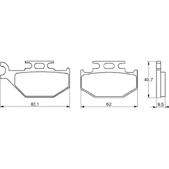 Brzda pro motocykl Brzdové destičky ACCOSSATO AGPA115 OR