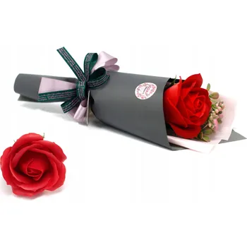 umělá květina DEN ŽEN mýdlová růže květiny jako dárek kytice narozeniny dekorace červená