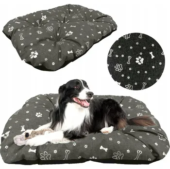 Pelíšek pro psa PELÍŠEK PELÍŠEK , POLŠTÁŘ POTAH , 120X90 CM, STŘÍBRNÁ KOST