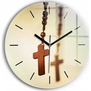 Hodiny Nástěnné hodiny SacroArte béžové 60 cm