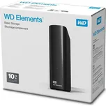 WD Elements Desktop 10TB, externí 3.5" HDD, USB 3.0, černý