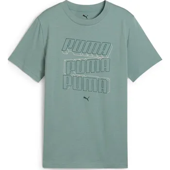 Chlapecké tričko Dětské Tričko s krátkým rukávem PUMA ESS LOGO LAB HOG TEE B 68578830 – Zelená 128