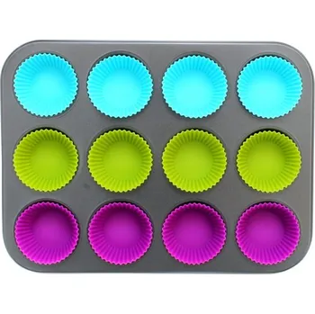 Forma na 12 muffinů 35x27cm + 12 košíčků