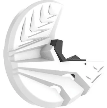 Kryt předního brzdového kotouče se spodním krytem vidlice POLISPORT PERFORMANCE 8151500002 bílá/černá