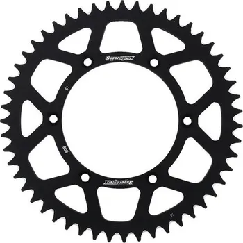 Řetězová sada pro motocykl Hliníková řetězová rozeta SUPERSPROX RAL-808:51-BLK černý 51 zubů, 520