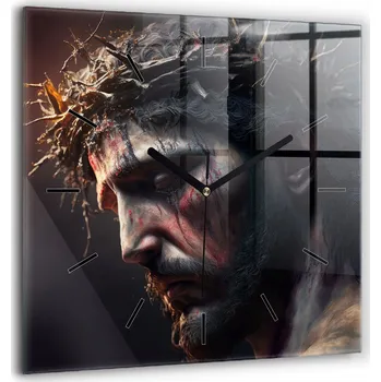 Hodiny Nástěnné hodiny SacroArte, hnědé, 60 cm