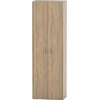 Policová skříň Skříň šatní se zámkem hl 34 cm ASISTENT dub sonoma