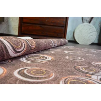 Koberec Metrážový koberec DROPS hnědý