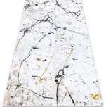 Koberec AKRYL DIZAYN 8986 slonová kost/zelený