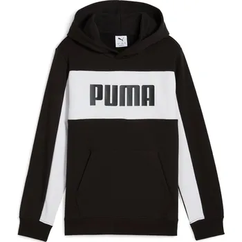 Chlapecká mikina Dětská Mikina PUMA ESS BLOCK HOODIE TR B 68581901 – Černá 128