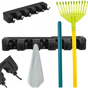 Věšák Šatní věšák řadový HoliDom s 5 háčky