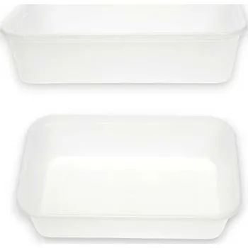 Jednorázové nádobí Miska plastová bílá do mikrovlnné trouby 500ml/25ks