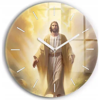 Hodiny Nástěnné hodiny SacroArte, odstíny žluté, 30 cm