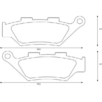 Brzda pro motocykl Brzdové destičky ACCOSSATO AGPA186 ST