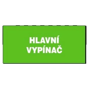 Značení Hlavní vypínač 210x87mm - plast