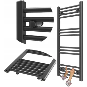 Radiátor Koupelnový radiátor vodní Granitan 385 W 500 x 1000 mm černý