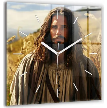 Hodiny Nástěnné hodiny SacroArte, hnědé, 60 cm