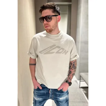 Pánské tričko Pánské tričko DSQUARED2 S79GC0107 krémové Velikost: L