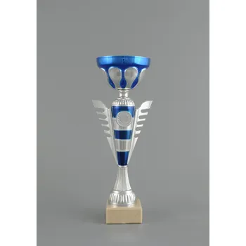 Sportovní stříbrno modrý pohár 30 - 34 cm - 30 cm