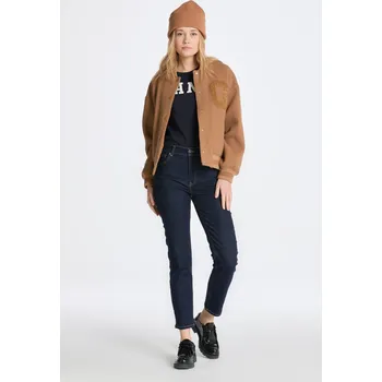 Dámské džíny DŽÍNY GANT CROPPED SLIM JEANS DARK BLUE