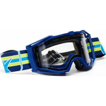 Motocyklové brýle Brýle ARIETE 8K ENDURO 14960-EAG dvojité čiré sklíčko modrá