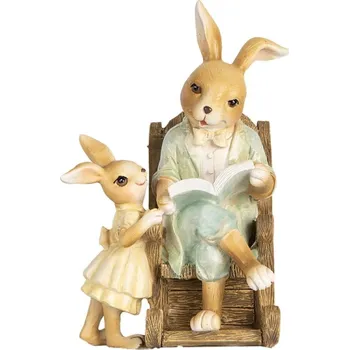 Velikonoční dekorace Dekorativní figurka Zajíčci 6PR5454
