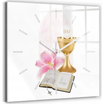 Hodiny Nástěnné hodiny SacroArte bílé 30 cm