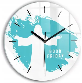 Hodiny Nástěnné hodiny SacroArte bílé 30 cm