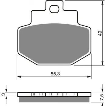 Auto-moto Brzdové destičky GOLDFREN 186 S3