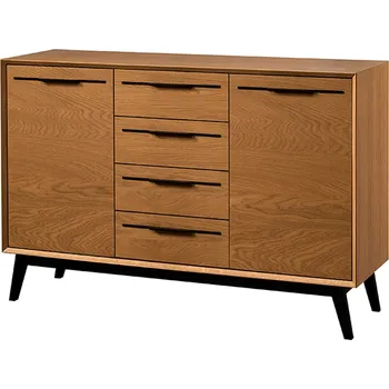 Komoda Komoda Lazure 45 136 cm dub Rustikal karamelový