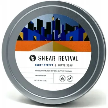 Shear Revival mýdlo na holení Scott Street Bay Rum & Lime 113 g