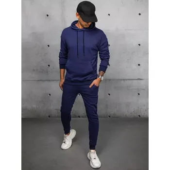 Pánské oblečení Tmavě modrá pánská basic teplákovka AX0679 Velikost: XL