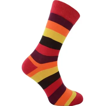 Dámské ponožky Rotex Pruhované ponožky Červená 43-46