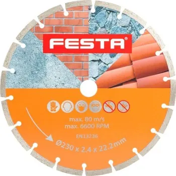 Řezný kotouč Kotouč diamantový FESTA segment 230x2.6x22.2mm 21323