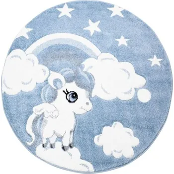 Koberec Dětský koberec Jednorožec Bueno 1450 modrý