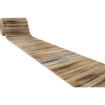 Koberec Běhoun Mira 24046/163 Pásy hnědý / béžový / krémový
