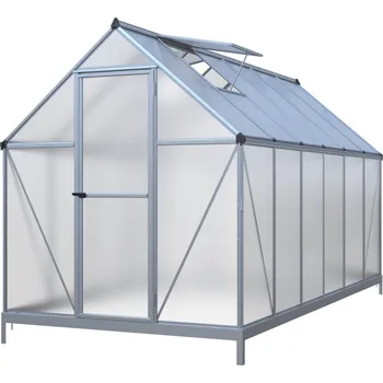 Skleník Lanit Plast Sarana LG4276 1,82 x 3,64 m PC 4 mm stříbrný