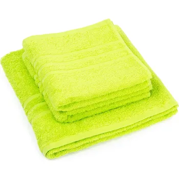 Ručník Profod Sada ručníků a osušky Classic zelená, 2 ks 50 x 100 cm, 1 ks 70 x 140 cm