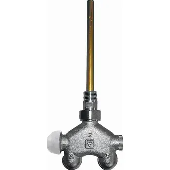 Ventil HERZ Jednobodová armatura VUA-50 1/2xG3/4, rohová 2-trubkový systém, M30X1,5 rozteč 50 mm 1778461