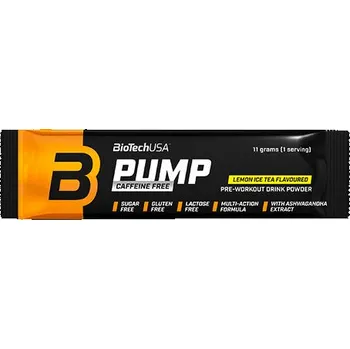 Speciální výživa BioTech USA Pump Caffeine Free 11 g ledový čaj - citron