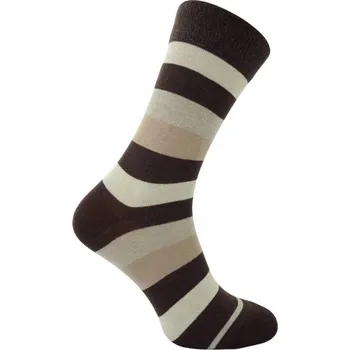 Dámské ponožky Rotex Pruhované ponožky Hnědá 43-46
