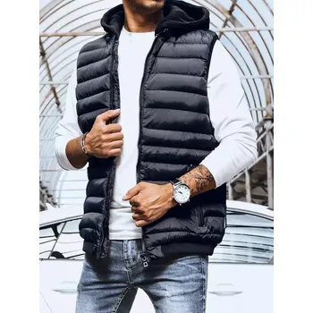 Pánská vesta Tmavě modrá prošívaná vesta TX4094 Velikost: S