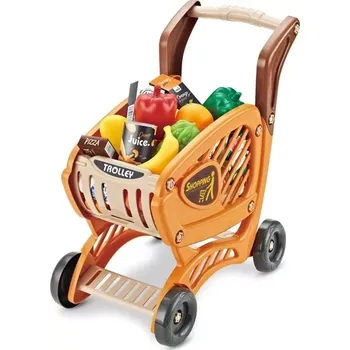 Dětské zboží Dětský nákupní vozík Woopie s pohyblivými prvky a 42 doplňky
