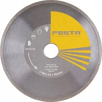 Řezný kotouč Plný diamantový kotouč Festa FESTA 180x2,4x25,4 mm