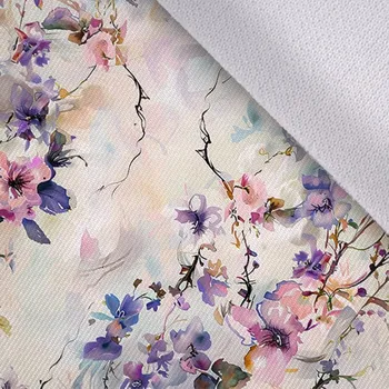 Jarní softshell premium květiny světlé 4