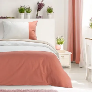 Povlečení Ložní souprava NOVAD bílá / cihlová